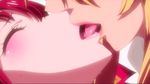  2girls animated animated_gif eyes_closed french_kiss kiss multiple_girls saliva shikishima_mirei tokonome_mamori tongue valkyrie_drive valkyrie_drive_-mermaid- yuri 