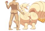 absurd_res animal_humanoid anus big_breasts big_butt bitting_lip blush bodily_fluids breasts busty_feral butt butt_grab canid canine digital_media_(artwork) duo erection feet female feral fingers fox fur generation_1_pokemon genitals hair hand_on_butt hi_res huge_breasts huge_butt human humanoid interspecies looking_back male male/female mammal mammal_humanoid ninetales nintendo nipples non-mammal_breasts nude pinup pokeball pokemon pokemon_(species) pokemon_trainer pose pussy sex silentsound simple_background smile smirk spread_butt spreading standard_pokeball tail thick_thighs toes wide_hips