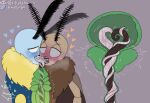 &lt;3 antennae_(anatomy) anthro arthropod bladder_penetration blush blushing_profusely bodily_fluids bug_fables disembodied_penis duo french_kissing genitals group hi_res insect internal intertwined kabbu_(bug_fables) kissing leif_(bug_fables) lepidopteran long_tongue making_out male male/male mightywheelchair moonsprout_games moth neck_tuft neo_(bug_fables) penetration penis prostate_penetration prostate_stimulation saliva saliva_on_tongue saliva_string tongue trio tuft urethral urethral_penetration urethral_tonguing xray_view