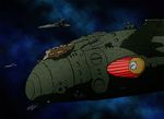  gundam katarina_rina mobile_suit_gundam musai space space_craft turret zanzibar 