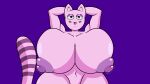 16:9 abs animated anthro areola big_areola big_breasts big_butt big_nipples breasts butt cat_tail eyelashes fan_character felid feline feline_ears female female/female female_focus fur genitals hi_res huge_areola huge_breasts huge_butt huge_hips huge_nipples huge_thighs humanoid lips looking_at_another looking_at_partner looking_at_viewer looking_pleasured mammal mature_female moving muscular muscular_anthro muscular_female muscular_thighs nipples noseless nude nude_anthro nude_female papriko pink_body pink_fur purple_nipples short_playtime smile smiling_at_viewer smirk smirking_at_viewer solo stripes stripes_fur tail tail_aside teasing thick_bottom_lip thick_tail thick_thighs toony wide_hips widescreen ych_(character)