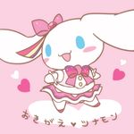  artist_request blue_eyes cinnamoroll furry magical_girl open_mouth ribbon 