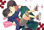  2boys big_hero_6 brothers disney hiro_hamada hiyaa marvel multiple_boys princess_carry siblings tadashi_hamada 