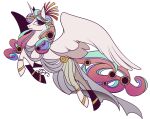 28gooddays accessory clothing dress equid equine flower flower_in_hair friendship_is_magic fur hair hair_accessory hasbro horn mammal multicolored_hair multicolored_tail my_little_pony pink_eyes plant princess_celestia_(mlp) tail white_body white_fur winged_unicorn wings