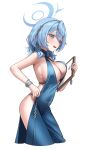  1girl absurdres ako_(blue_archive) ako_(dress)_(blue_archive) blue_archive highres looking_at_viewer mansu_(user_pnmp4287) official_alternate_costume solo tagme 