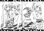  5_nenme_no_houkago cleavage fixme gap kantoku megane monochrome sketch tagme thighhighs 