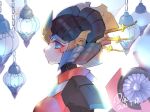  1girl 2021 armor azuredawn40 blue_eyes blush breasts eyelashes highres humanoid_robot lamp mechanical_wings medium_breasts robot robot_girl shoulder_armor solo transformers windblade wings 