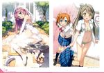  5_nenme_no_houkago bra cleavage dress fuyuumi_ai heels kantoku kousaka_honoka love_live! minami_kotori no_bra open_shirt ore_no_kanojo_to_osananajimi_ga_shuraba_sugiru pantsu see_through seifuku thighhighs undressing wedding_dress 