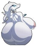 absurd_res big_(disambiguation) big_breasts big_butt bodily_fluids breasts butt female generation_5_pokemon hi_res huge_breasts huge_butt hyper hyper_breasts hyper_butt invalid_tag lactating legendary_pokemon mature_female milk nintendo pokemon pokemon_(species) reshiram snekkobean thick_thighs