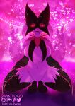 anthro big_breasts breasts darkito420 digital_media_(artwork) felid feline female fur generation_9_pokemon hi_res looking_at_viewer mammal meowscarada nintendo paws pokemon pokemon_(species) solo