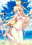  animal_ears bikini cleavage erect_nipples heels munyuu swimsuits tail toranoana underboob 