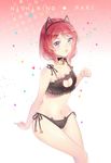  animal_ears bra cleavage ekita_gen lingerie love_live! nekomimi nishikino_maki pantsu string_panties 