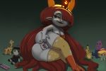  2019 amber_eyes anus bedroom_eyes boots bottomless breasts cleavage clothed clothing demon fangs fire footwear gela-g-i-s-gela hair hair_over_eye half-closed_eyes hekapoo hi_res horned_humanoid humanoid legwear long_hair looking_at_viewer looking_back nintendo pikachu plushie pok&eacute;mon pok&eacute;mon_(species) presenting presenting_pussy pussy rear_view red_hair seductive short_stack slit_pupils smile solo star_vs._the_forces_of_evil thanos thick_thighs thigh_highs video_games white_skin 