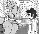 absurd_res black_and_white dragon furry halftone hi_res invalid_tag knight monochrome mythological_creature mythological_scalie mythology nsfwart scalie warrior
