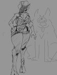 anthro bovid canid canine canis caprine clothing fattmana female feral hi_res kindred_(lol) league_of_legends lingerie mammal riot_games sheep sketch solo wolf