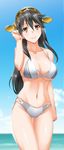  bikini byeontae_jagga cleavage haruna_(kancolle) kantai_collection swimsuits underboob 