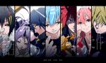  1other 2girls 4boys benimaru_(tensei_shitara_slime_datta_ken) black_hair blonde_hair blue_hair collared_shirt diablo_(tensei_shitara_slime_datta_ken) gloves high_collar highres horns jinjintuki2 multiple_boys multiple_girls oni pink_hair purple_hair red_hair rimuru_tempest shion_(tensei_shitara_slime_datta_ken) shirt shuna_(tensei_shitara_slime_datta_ken) smile souei_(tensei_shitara_slime_datta_ken) tensei_shitara_slime_datta_ken veldora_(tensei_shitara_slime_datta_ken) white_gloves 