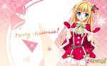  aliasing christmas cleavage dress hanasaki_work_spring kotobuki_hikari matsumiya_kiseri saga_planets wallpaper 
