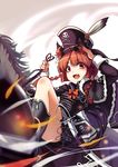  animal_ears kaenbyou_rin koissa pirate sword tail touhou 