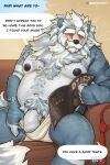 2024 anthro anthro_on_anthro badger beard belly blush bodily_fluids clothing comic dialogue english_text erection facial_hair father_(lore) father_and_child_(lore) father_and_son_(lore) foreskin furniture genital_fluids genitals hairy hi_res horn howlitebadger hybrid incest_(lore) kokosetto magazine male male/male mammal mature_male mostly_nude mustache mustelid musteline navel necktie nipples offscreen_character overweight overweight_male parent_(lore) parent_and_child_(lore) parent_and_son_(lore) penis porn_magazine pornography precum pubes sitting sofa solo son_(lore) speech_bubble text underwear 
