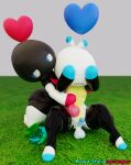  3d_(artwork) absurd_res armwear balls big_balls big_butt big_penis black_body butt chao_(sonic) chaos_emerald clothing comforting dark_chao digital_media_(artwork) duo elbow_gloves embarrassed embrace english_text erection footwear gem genitals gloves handwear heart_symbol hero_chao hi_res hug huge_balls huge_penis hugging_from_behind humanoid humanoid_genitalia humanoid_penis kawa_the_asparagus legwear looking_at_another male multicolored_body multicolored_penis nipples not_furry penis sega simple_background sonic_the_hedgehog_(series) text thick_thighs thigh_highs two_tone_body white_body 