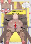  ahegao anthro anus bdsm blue_eyes blush blush_lines bodily_fluids bondage bound brown_body brown_fur butt censored duo ears_up easter easter_bunny female from_behind_position fur fur_pattern genital_fluids genitals heart_symbol hi_res holidays lagomorph leporid looking_pleasured male male/female mammal offscreen_character pawpads pussy rabbit restraints sex shaking smile speech_bubble sweat tagme tail teeth text tongue tongue_out trembling ultama_lokshar_(artist) url vaginal_fluids 