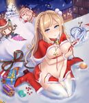  bikini breast_hold chibi christmas cleavage heels megane richelieu_(zhanjianshaonv) swimsuits thighhighs yuemanhuaikong zhanjianshaonv 