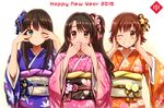  eri_(resia) honda_mio kimono shibuya_rin shimamura_uzuki the_idolm@ster the_idolm@ster_cinderella_girls 