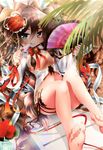  animal_ears breasts feet garter inumimi nekono_hina no_bra pasties tail 