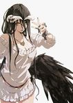  albedo_(overlord) cleavage horns overlord sweater wings 