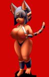 absurd_res animal_crossing ankha_(animal_crossing) anklet anthro areola big_breasts blue_body blue_eyes blue_fur blue_hair breasts domestic_cat ear_piercing egyptian_headdress exposed_breasts eyelashes felid feline felis female flashing flashing_breasts fur hair hi_res huge_breasts jewelry looking_at_viewer mammal markings necklace nintendo nipples nyarlarsche piercing pink_areola pink_nipples red_background short_hair simple_background solo striped_markings striped_tail stripes tail tail_markings tail_motion tailwag thick_thighs wide_hips yellow_body yellow_fur 
