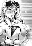  arisa_iriinchina_amieera bikini_top breast_hold breasts censored god_eater god_eater_2 kanten megane monochrome nipples paizuri penis 