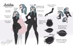  2024 5_fingers accessory anthro areola arisha_(latiar) arthropod arthropod_abdomen arthropod_abdomen_genitalia arthropod_abdomen_pussy artist_name assassin black_arms black_body black_breasts black_eyes black_legs black_skin black_text blue_hair breasts cloak clothed clothing digital_media_(artwork) english_text expressions eyebrows eyelashes facial_expression facial_expressions female fingers front_view gem genitals green_gem hair hair_accessory hair_tie hand_on_hip hands_together headband hi_res highreign hollow_knight hornet_(hollow_knight) latiar looking_at_viewer markings model_sheet mole_(marking) nipples nude number open_mouth ponytail purple_areola purple_nipples pussy rattle rear_view red_cloak red_clothing side_view solo spikes spikes_(anatomy) standing team_cherry text tied_hair tongue wide_hips young_adult 