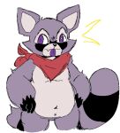  2024 anthro belly black_body black_fur black_nose black_outline blep casual_nudity deep_navel digital_media_(artwork) featureless_crotch flat_colors fur gloves_(marking) goldie_fenc grey_body grey_fur half-length_portrait hands_on_hips indigo_park kerchief kerchief_only looking_at_viewer male mammal markings microsoft_paint_(artwork) mostly_nude multicolored_body multicolored_fur navel neckerchief neckerchief_only outline portrait procyonid purple_eyes purple_tongue raccoon rambley_raccoon red_kerchief red_neckerchief simple_background slightly_chubby snaggle_tooth snout solo standing striped_markings striped_tail stripes tail tail_markings three-quarter_view tongue tongue_out white_background 