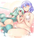  ass bikini cameltoe cleavage erect_nipples ex_keine horns kamishirasawa_keine kokka_han letty_whiterock swimsuits tail thighhighs touhou underboob 