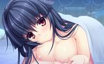  asami_asami breast_hold hibiki_works himekawa_honami naked nipples pretty_x_cation_2 sheets wallpaper 
