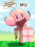 absurd_res dustyerror f2m female femle_to_male ftm hi_res hoop_transformation humor inflatable inflation kirby kirby_(series) kirby_superstar latex nintendo plastic pool_toy teasing trans_(lore) trans_woman_(lore) transformation
