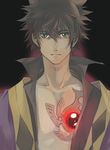  bad_id bad_pixiv_id black_background black_hair expressionless fujimura_(marina) green_eyes highres male_focus ponytail raven_(tales) solo spoilers tales_of_(series) tales_of_vesperia 