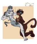 amara_(scottieman) anthro big_breasts black_spots bodily_fluids breast_play breasts brown_body brown_fur brown_hair canid canine canis claws cum cum_on_face cumshot domestic_dog duo ejaculation erection eye_contact facial_hair felid female floppy_ears fur genital_fluids genitals grey_body grey_fur hair hand_on_head humanoid_genitalia humanoid_penis interspecies katfishcom looking_at_another male male/female mammal markings mustache pantherine penis scottie_(scottieman) sex side_view smile spots spotted_body spotted_fur titfuck toe_claws