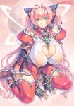  armor breasts erect_nipples heels mogudan no_bra see_through thighhighs 