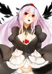  cleavage dress gothic_lolita lolita_fashion orokanahime rozen_maiden suigintou wings 