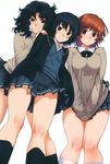  amagami koume_keito nanasaki_ai overfiltered sakurai_rihoko seifuku sweater tanamachi_kaoru 