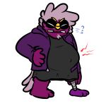 1:1 2024 alpha_channel ambiguous_gender anthro black_clothing black_dress bugsnax clothing digital_drawing_(artwork) digital_media_(artwork) dress eyewear floofty_fizzlebean full-length_portrait glasses grumpus hi_res magenta_fur portrait pregnant pregnant_anthro pregsnax(artist) prosthetic prosthetic_leg prosthetic_limb simple_background solo transparent_background young_horses