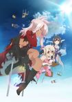  fate/kaleid_liner_prisma_illya fate/stay_night heels illyasviel_von_einzbern kuroe_von_einzbern miyu_edelfelt no_bra thighhighs torn_clothes ushijima_nozomi 