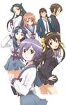  asahina_mikuru asakura_ryouko koizumi_itsuki kyon megane nagato_yuki nagato_yuki-chan_no_shoushitsu seifuku suzumiya_haruhi tsuruya 