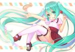  cameltoe dress hatsune_miku pantsu thighhighs vocaloid xenon 