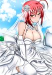  cleavage dress k_kung screening thighhighs wedding_dress 