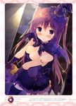  cleavage dress shiratama stockings tail tattoo thighhighs wings witch 