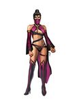  bikini_armor cleavage garter heels mileena mortal_kombat tagme thighhighs underboob weapon 