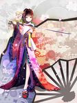  kimono red_flowers sword tagme 